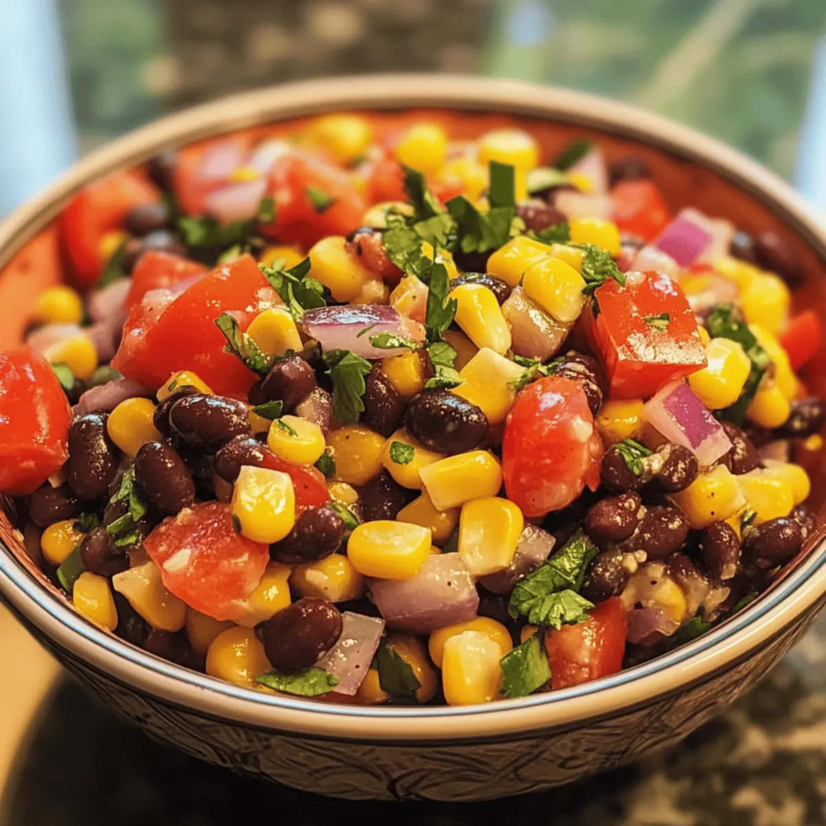 Unlock Fresh Flavor: Raw Corn & Black Bean Salad for Hot Days